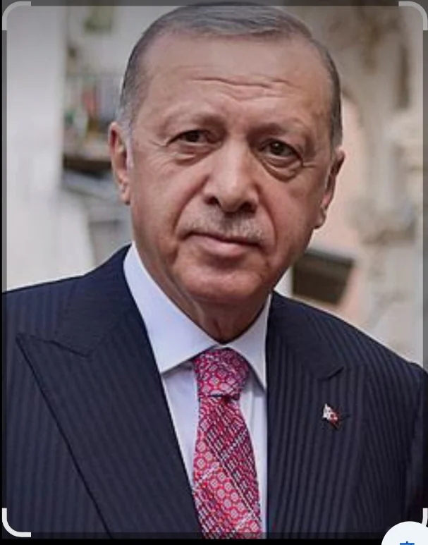 صورة الرئيس التركي رجب طيب أردوغان قدمها معد النشرة